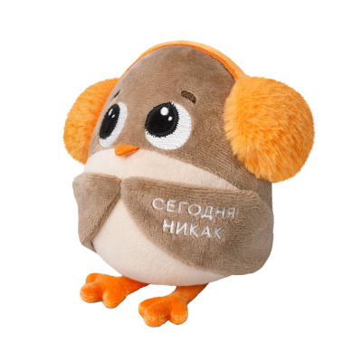 Мягкая игрушка Воробушек 21 см Мякиши 4630199640730 1